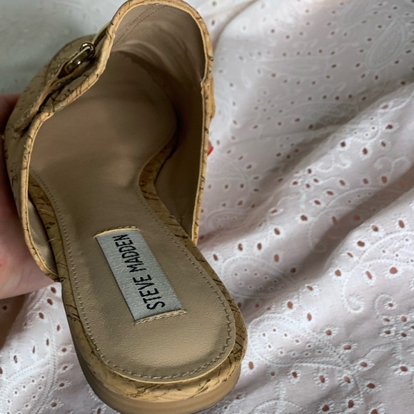 Steve Madden cork loafer slides - Picture 5 of 7